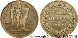 LA CONVENTION Essai pour le type conventionnel, module de 27 mm 1793