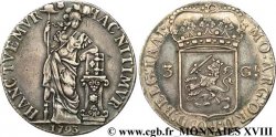 RÉPUBLIQUE BATAVE 3 gulden ou triple florin néerlandais 1793 Utrecht