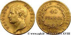 40 francs or, Napoléon tête nue, calendrier révolutionnaire 1805 Paris F.537/2 TTB