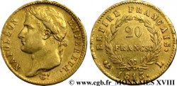 20 francs or Napoléon, tête laurée, Empire français 1813 Bayonne F.516/33