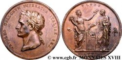 ITALIE - ROYAUME D ITALIE - NAPOLÉON Ier Médaille Br 41, Napoléon Ier couronné roi d Italie