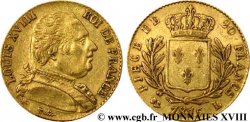 20 francs or Louis XVIII, buste habillé 1815 Bayonne F.517/14