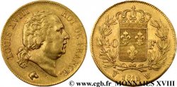 40 francs or Louis XVIII 1818 Lille F.542/8