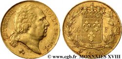 20 francs or Louis XVIII, tête nue 1818 Paris F.519/10