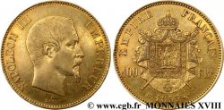 100 francs or Napoléon III tête nue 1855 Strasbourg F.550/2