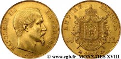 50 francs or Napoléon III, tête nue 1859 Strasbourg F.547/8 AU