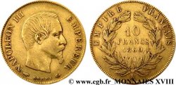 10 francs Napoléon III tête nue, grand module 1860 Paris F.506/9 TB