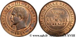 Module 10 centimes, visite impériale à Lille les 23 et 24 septembre 1853 1853 Paris VG.3365  SUP