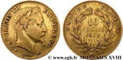 10 francs or Napoléon III, tête laurée 1862 Strasbourg F.507/2