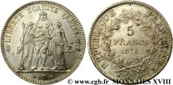 5 francs Hercule 1876 Paris F.334/17 SUP