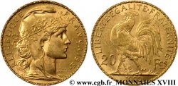 20 francs Coq, Dieu protège la France 1900 Paris F.534/4 SUP