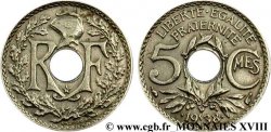 5 centimes Lindauer, Maillechort, avec étoile 1938 Paris F.123/1 TTB