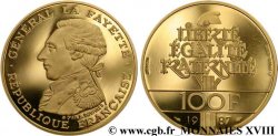 Piéfort or de 100 francs La Fayette 1987 F.455/2P