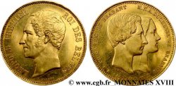 BELGIQUE - ROYAUME DE BELGIQUE - LÉOPOLD Ier Module de 5 francs or, mariage du duc de Brabant 1853 Bruxelles