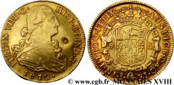 CHILI - FERDINAND VII 8 escudos en or, contremarqué ZC 1812 S°, Santiago