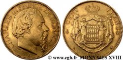 MONACO - PRINCIPAUTÉ DE MONACO - CHARLES III 100 francs or 1882 Paris