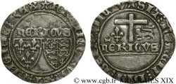 HENRY VI OF LANCASTER Blanc aux écus 23/11/1422 Saint-Quentin XF