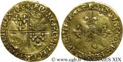 FRANÇOIS IER LE RESTAURATEUR DES LETTRES Écu d or au soleil du Dauphiné, 1er type 21/07/1519 Romans TTB
