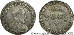 HENRI II Teston à la tête nue, 1er type 1554 Rouen