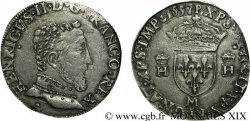 HENRI II Teston à la tête nue, 5e type 1557 Toulouse TTB