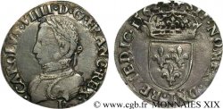 CHARLES IX Demi-teston, 5e type 1562 Limoges