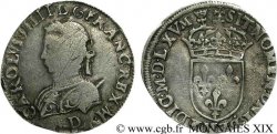 CHARLES IX Demi-teston, 6e type 1565 (MDLXV) Lyon