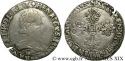 HENRI III Franc au col plat 1582 Saint-Lô