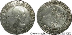 HENRY III Demi-franc au col plat 1587 Saint-Lô
