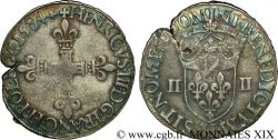HENRI III Quart d écu, croix de face 1584 La Rochelle