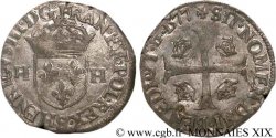 HENRI III Douzain aux deux H, 1er type 1577 Troyes