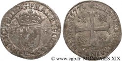 HENRI III Douzain aux deux H, 3e type 1577 Riom