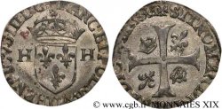 HENRI III Douzain aux deux H, 3e type 1589 Riom