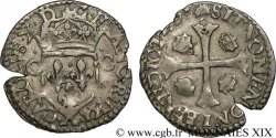 CHARLES X, CARDINAL DE BOURBON Douzain aux deux C, 1er type 1593 Amiens