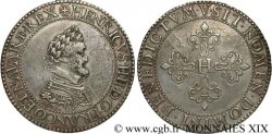 HENRY IV Piéfort d’argent de poids double du franc 1607 Paris, Moulin du Louvre