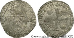 HENRI IV LE GRAND Douzain aux deux H, 2e type 1595 Tours