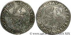 ALLEMAGNE - DUCHÉ DE SAXE - CHRISTIAN II, JEAN-GEORGES ET AUGUSTE Thaler 1611 Leipzig