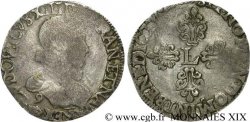 LOUIS XIII THE JUST Demi-franc au buste enfantin et fraisé 1615 Rennes