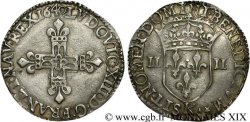 LOUIS XIII Quart d écu, 1er type 1640 Bordeaux