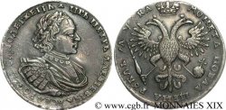 RUSSIA - PIERRE Ier LE GRAND Rouble 1721 Moscou