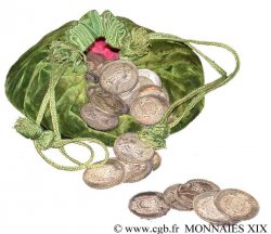 LANGUEDOC (ÉTATS DE ...) Bourse de 40 jetons en argent des États SUP
