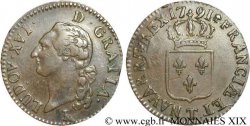 LOUIS XVI (MONARQUE CONSTITUTIONNEL) Sol dit “à l écu” 1791 Nantes