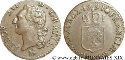 LOUIS XVI (MONARQUE CONSTITUTIONNEL) Demi-sol dit “à l écu” 1791 Rouen