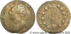 LOUIS XVI (MONARQUE CONSTITUTIONNEL)  12 deniers dit  au faisceau , type FRANÇAIS 1792 Strasbourg TTB