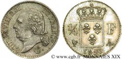 1/4 franc Louis XVIII  1820 Paris F.163/18