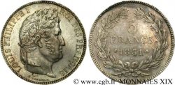 5 francs Ier type Domard, tranche en creux 1831 Lyon F.319/2