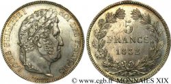 5 francs, IIe type Domard 1832 Rouen F.324/2 SUP