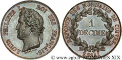 Essai 1 décime en cuivre, poids léger 1840 Paris VG.2916