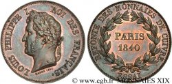 Refonte des monnaies de cuivre, essai au module du décime, poids léger 1840 Paris VG.2916