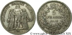 5 francs Hercule Deuxième république 1848  Lyon F.326/3 TB