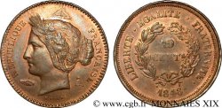 Concours de 10 centimes Br, essai de Rogat, premier concours 1848 Paris VG.3152 var. SUP